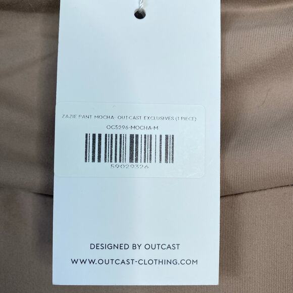 OUTCAST Zazie Pants Mocha Brown Flared Leggings NWT New Clean Girl Trendy - Picture 7 of 10